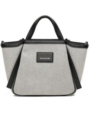 Nero Giardini Tassen ,Zwart ,Canvas Tote Bag - Grijs