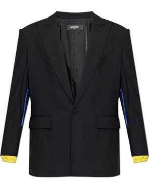 DSquared² Wollblazer Mit Einfachem Rückenschlitz - Schwarz