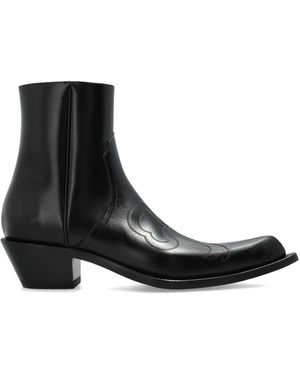 Acne Studios Spitze Cowboystiefeletten - Schwarz