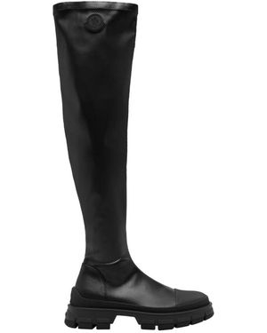 Moncler Over-The-Knee Boots - Black