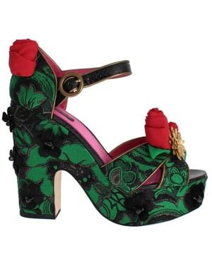 Dolce & Gabbana High Heel Sandals - Green