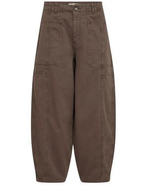 Mos Mosh Jeans ,Bruin ,Loose-Fit Jeans