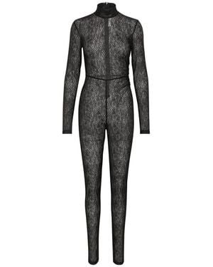 Gestuz Schwarze jumpsuit hose elegant slim-fit