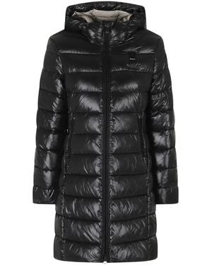Blauer Adelaide Daunenjacke - Schwarz