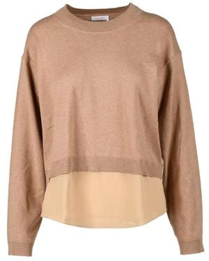 See By Chloé Round-Neck Knitwear - Marrón