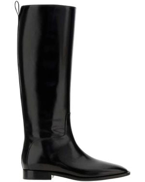 Jil Sander Lune Kniehohe Stiefel - Schwarz