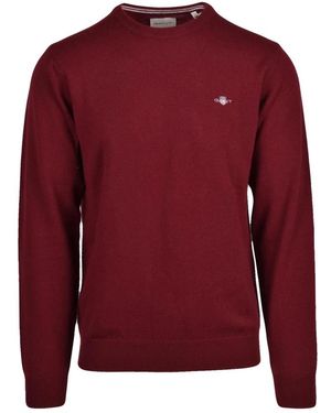 GANT Round-Neck Knitwear - Rojo