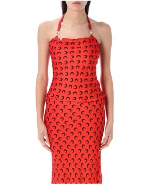 Marine Serre Sleeveless Tops - Rosso
