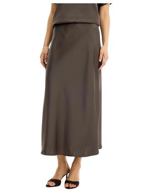 iN FRONT Midi Skirts - Marrón