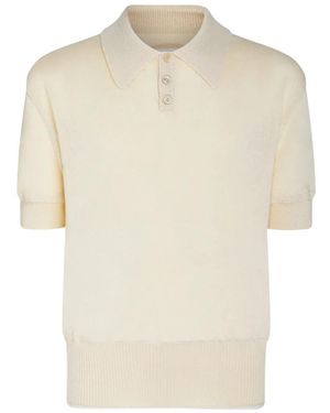 Maison Margiela Polo maglia off-white - Neutro