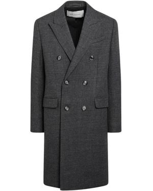 Ami Paris Double-Breasted Coats - Negro