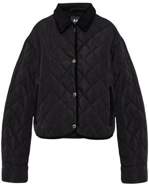 P.E Nation Jassen ,Zwart ,Polyester Breaker Quilted Jacket