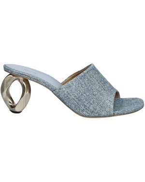 JW Anderson Mule Met Kettinghak - Blauw