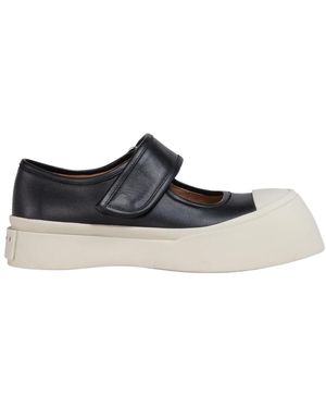 Marni Sneakers mary jane in pelle premium - Nero
