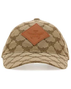 MCM Bestickte baseballkappe - Natur