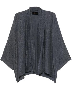Cortana Overhemden ,Blauw ,Crinkled Kimono Jas
