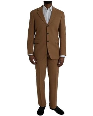 Prada Single Breasted Suits - Brown