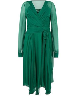Alberta Ferretti Elegantes Midikleid - Grün