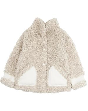 Diego M Faux Fur & Shearling Jacke - Natur