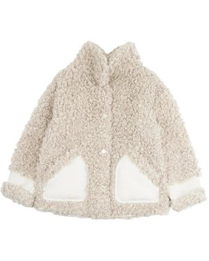 Diego M Jassen ,Faux Fur & Shearling Jas - Naturel