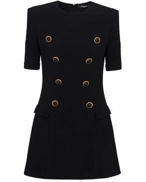 Balmain Short Dresses - Negro