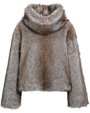 BB COUTURE Faux Fur & Shearling Jackets - Grey