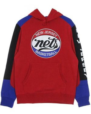 Mitchell & Ness Nba Fusion Fleece Hoodie Hardwood Classics - Rot