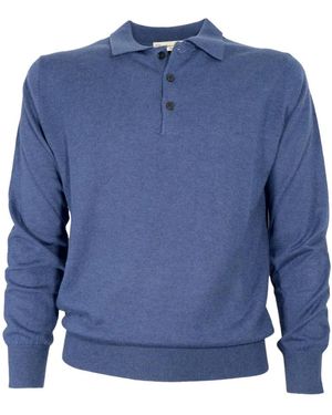 Cashmere Company Polo Shirts - Blauw