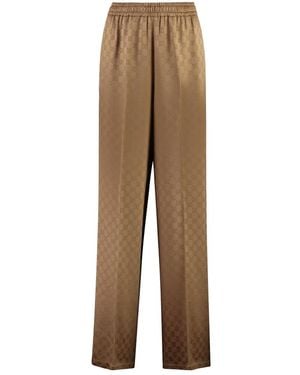 Gucci Wide Trousers - Natural
