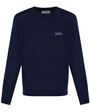 Givenchy Round-Neck Strickwaren - Blau