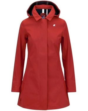 K-Way Trench Coat Mathy - Rood