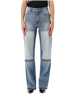 Stella McCartney Jeans Met Rechte Pijpen En Patchwork - Blauw