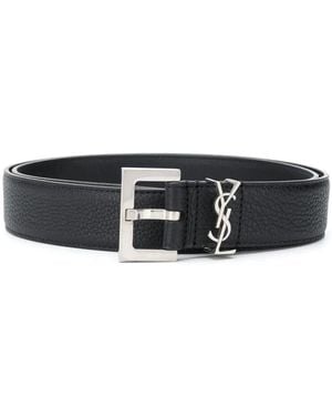 Saint Laurent Herren Nero Gürtel - Schwarz