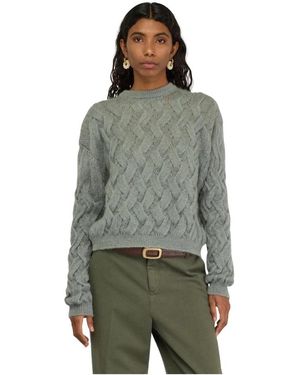 Semicouture Round-Neck Knitwear - Verde