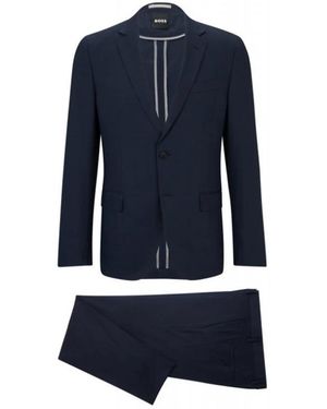 HUGO Single Breasted Suits - Blue