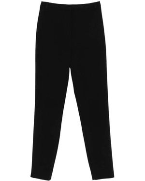 Patrizia Pepe Slim-Fit Trousers - Black