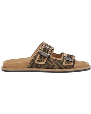 Fendi Sliders - Brown