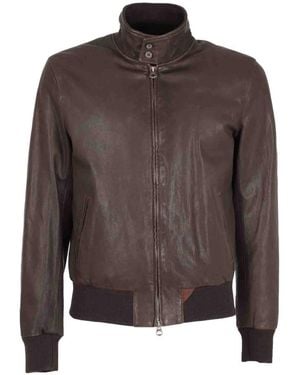 Stewart Leather Jackets - Brown