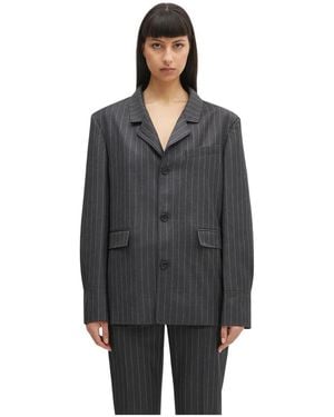 JW Anderson Open Back Tailored Blazer - Zwart