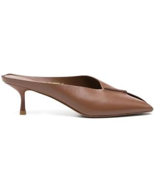 ADRIANNA FERETTI Schoenen ,Bruin ,Leer Instappers Met Open Neus