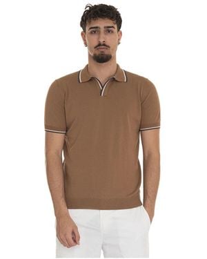 Gran Sasso V-Neck Knitwear - Brown
