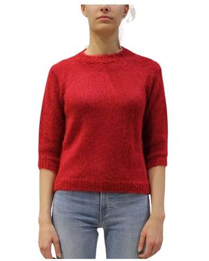 SKILLS & GENES Round-Neck Knitwear - Rouge