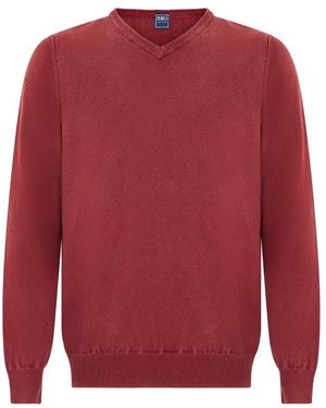 Fedeli Trui Met Ronde Hals - Rood