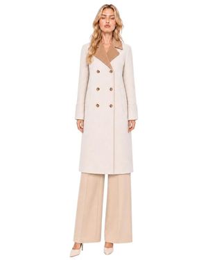 Max Mara Double-Breasted Coats - Rosa