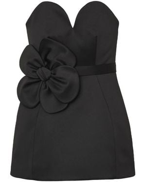 Marc Jacobs Satin Daisy Riem Jurk - Zwart