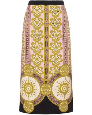 La DoubleJ Midi Skirts - Yellow