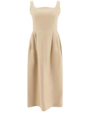 Sandbeige Midi Dresses - Neutro