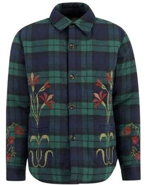 BAZISZT Jassen ,Veelkleurig ,Katoen Masin Jacket - Blauw