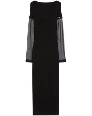 Max Mara Schwarzes Strickkleid