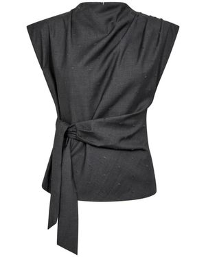 co'couture Sleeveless Tops - Black